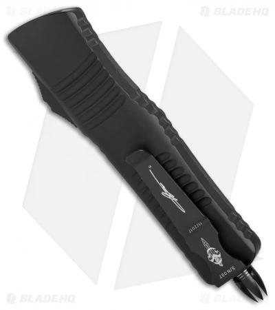 Microtech Combat Troodon Hellhound Tanto OTF CF/Silver Ti HW (3.4" Damascus) 4 Microtech Combat Troodon Hellhound Tanto OTF CF/Silver Ti HW (3.4" Damascus) - Image 2