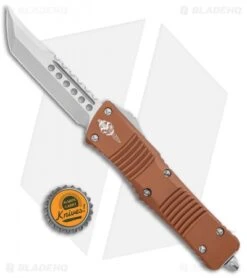 Microtech Signature Series Combat Troodon Hellhound OTF Auto Knife Tan (3.8" SW) -Microtech Microtech Combat Troodon Hellhound SW 219 10TAS BHQ 111393 jr bottlecap
