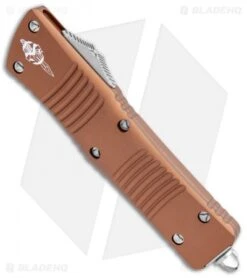 Microtech Signature Series Combat Troodon Hellhound OTF Auto Knife Tan (3.8" SW) -Microtech Microtech Combat Troodon Hellhound SW 219 10TAS BHQ 111393 jr spine