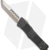 Microtech Combat Troodon Hellhound Tanto OTF Knife Carbon Fiber (3.8" Bronzed) -Microtech Microtech Combat Troodon Hellhound Tanto OTF CF Bronzed 219 13CF BHQ 78192 jr