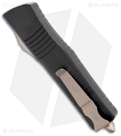 Microtech Combat Troodon Hellhound Tanto OTF Knife Carbon Fiber (3.8" Bronzed) 5 Microtech Combat Troodon Hellhound Tanto OTF Knife Carbon Fiber (3.8" Bronzed) - Image 3