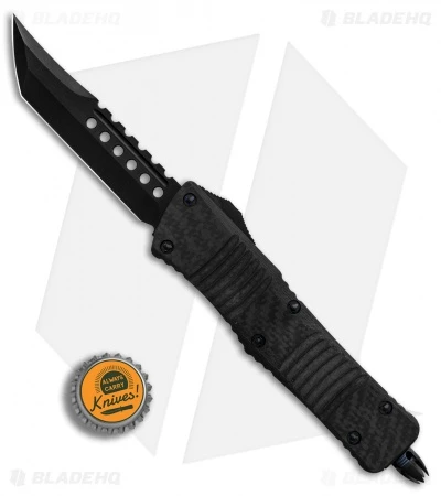 Microtech Combat Troodon Hellhound Tanto OTF Knife Carbon Fiber (3.8" DLC) 6 Microtech Combat Troodon Hellhound Tanto OTF Knife Carbon Fiber (3.8" DLC) - Image 4