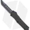 Microtech Combat Troodon Hellhound Tanto Carbon Fiber (3.4" Spiro Damascus)