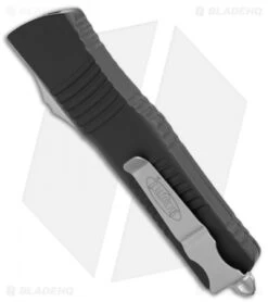 Microtech Combat Troodon OTF D/E Automatic Knife (3.8" Black Serr) 142-2 -Microtech Microtech Combat Troodon OTF DE Auto Black Serr 142 2 BHQ 4377 jr spine