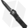Microtech Tactical Combat Troodon OTF Dagger Knife (3.8" Black Full Serr) 142-3T 1 Microtech Tactical Combat Troodon OTF Dagger Knife (3.8" Black Full Serr) 142-3T -Microtech Microtech Combat Troodon OTF DE Dagger Black Full Serr BHQ 6422 jr