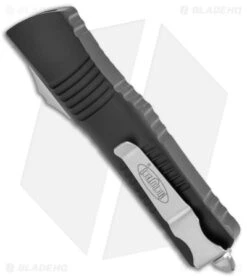 Microtech Combat Troodon OTF Knife D/E Dagger (3.8" Satin Serr) 142-5 -Microtech Microtech Combat Troodon OTF DE Dagger Satin Serr BHQ 5298 jr side