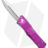 Microtech Combat Troodon OTF Knife D/E Dagger Violet (3.8" SW Full Serr)