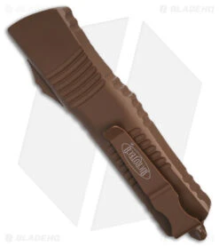 Microtech Combat Troodon D/E OTF Dagger Automatic Knife (3.8" Full Serr)142-3CTA -Microtech Microtech Combat Troodon OTF Dagger AK 3in Full Serr BHQ 174877 td side