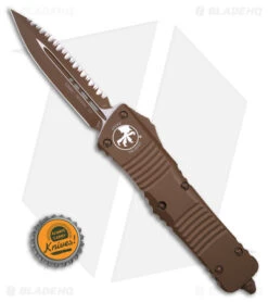 Microtech Combat Troodon D/E OTF Dagger Automatic Knife (3.8" Full Serr)142-3CTA -Microtech Microtech Combat Troodon OTF Dagger AK 3in Full Serr BHQ 174877 td size