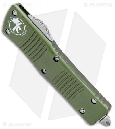 Microtech Combat Troodon S/E OTF Automatic Knife OD Green (3.8" Stonewash) 4 Microtech Combat Troodon S/E OTF Automatic Knife OD Green (3.8" Stonewash) - Image 2