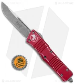 Microtech Combat Troodon S/E OTF Automatic Knife Red Distressed (3.8" SW) -Microtech Microtech Combat Troodon SE OTF Auto Red Distressed SW 143 10DRD BHQ 99674 jr bottlecap