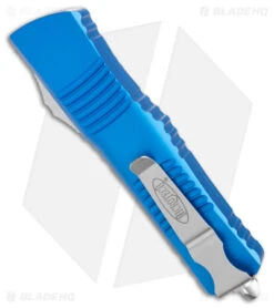 Microtech Combat Troodon S/E OTF Automatic Knife Blue (3.8" Stonewash) -Microtech Microtech Combat Troodon SE OTF Blue SW BHQ 98101 jr side