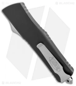 Microtech Combat Troodon S/E Bowie OTF Knife (3.8"Stonewash Serr) 146-11 -Microtech Microtech Combat Troodon SE bowie sw serr BHQ 67609 er side