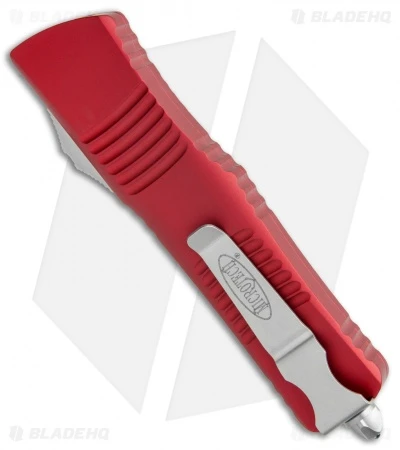 Microtech Combat Troodon Tanto Automatic OTF Knife Red (3.8" Stonewash) 5 Microtech Combat Troodon Tanto Automatic OTF Knife Red (3.8" Stonewash) - Image 3