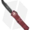 Microtech Combat Troodon Tanto OTF Automatic Knife Merlot Red (3.8" Black)
