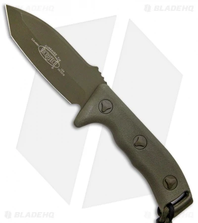 Microtech Currahee Tanto Knife Fixed Blade (4.5" Green) 103-1GR 5 Microtech Currahee Tanto Knife Fixed Blade (4.5" Green) 103-1GR - Image 3