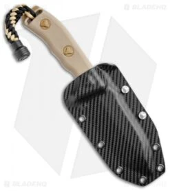 Microtech Currahee Tanto Knife Fixed Blade (4.5" Tan Plain) 103-1TA -Microtech Microtech Currahee Tanto Tan Plain 103 1TA BHQ 15469 jr sheath