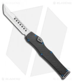 Marfione Custom Halo VI Hellhound Tanto OTF CF Top W/Blue HW (4.4" Mirror)