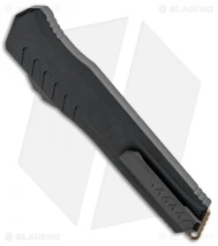 Microtech Cypher MK7 D/E OTF Automatic Knife Black (4" Tan) 242M-1TNBK -Microtech Microtech Cypher DE OTF Auto Black Tan 242M 1TNBK BHQ 92277 jr side