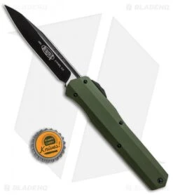 Microtech Cypher S/E OTF Automatic Knife Smooth OD Green (4" Black) 42S-1OD -Microtech Microtech Cypher DE OTF Smooth Black OD Green 241S 1OD BHQ 84505 jr bottlecap 1