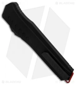 Microtech Cypher MK7 D/E OTF Automatic Knife (4" Red) 242M-1RDBK -Microtech Microtech Cypher MK7 DE Black Red BHQ 89768 er side