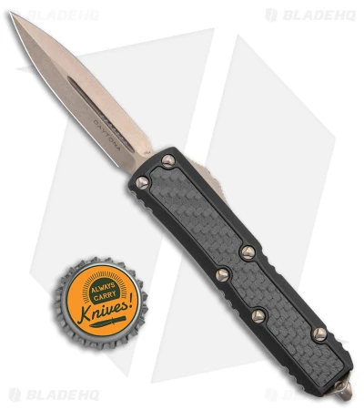 Microtech Daytona D/E OTF Auto Knife Carbon Fiber (3.25" Bronze) 126-13 CFIS 6 Microtech Daytona D/E OTF Auto Knife Carbon Fiber (3.25" Bronze) 126-13 CFIS - Image 4