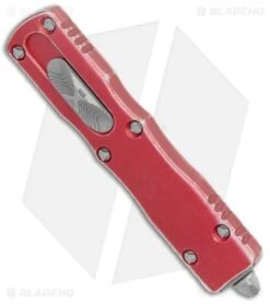 Microtech Dirac D/E OTF Automatic Knife Distressed Red (3" Apoc) -Microtech Microtech Dirac DE OTF Distressed Red Apocalyptic BHQ 131514 jr spine