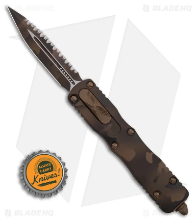 Microtech Dirac D/E Signature Series OTF Automatic Knife Coyote Camo (2.8" Serr) 6 Microtech Dirac D/E Signature Series OTF Automatic Knife Coyote Camo (2.8" Serr) - Image 4