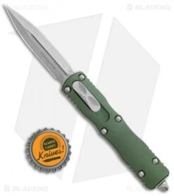 Microtech Dirac Dagger OTF Automatic Knife OD Green (2.88" Stonewash) 225-10 OD -Microtech Microtech Dirac Dagger OTF Auto OD Green SW 225 10OD BHQ 112140 jr bottlecap 1