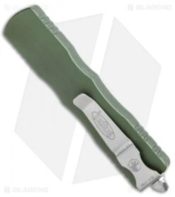 Microtech Dirac Dagger OTF Automatic Knife OD Green (2.88" Stonewash) 225-10 OD -Microtech Microtech Dirac Dagger OTF Auto OD Green SW 225 10OD BHQ 112140 jr side