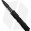 Microtech Dirac Delta D/E OTF Automatic Knife Black (3.75" Black Serr) 227-2T -Microtech Microtech Dirac Delta DE OTF AK Black 3in Black Serr BHQ 175697 td