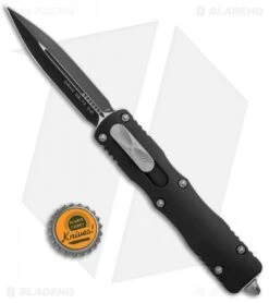 Microtech Dirac Delta Dagger OTF Automatic Knife Black (3.75" Black) 227-1 -Microtech Microtech Dirac Delta Dagger OTF Auto Black Black 227 1 BHQ 96393 jr bottlecap