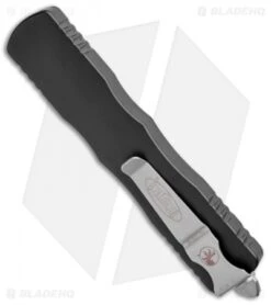 Microtech Dirac Delta Dagger OTF Automatic Knife Black (3.75" Black) 227-1 -Microtech Microtech Dirac Delta Dagger OTF Auto Black Black 227 1 BHQ 96393 jr side