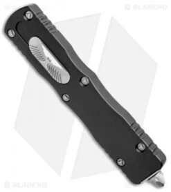Microtech Dirac Delta Dagger OTF Automatic Knife Black (3.75" Black) 227-1 -Microtech Microtech Dirac Delta Dagger OTF Auto Black Black 227 1 BHQ 96393 jr spine