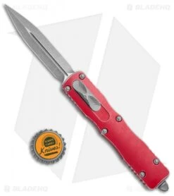 Microtech Dirac Delta OTF Automatic Knife Distressed Red (3.75" Apocalyptic) 10 Microtech Dirac Delta OTF Automatic Knife Distressed Red (3.75" Apocalyptic) -Microtech Microtech Dirac Delta Dagger OTF Auto Distress Red Apocalyptic 227 10DRD BHQ 110943 jr bottlecap