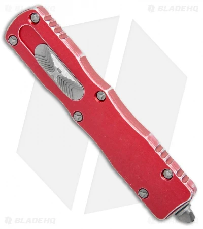 Microtech Dirac Delta OTF Automatic Knife Distressed Red (3.75" Apocalyptic) 4 Microtech Dirac Delta OTF Automatic Knife Distressed Red (3.75" Apocalyptic) - Image 2