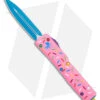 Microtech Exclusive Dessert Warrior UTX-70 D/E OTF Automatic Knife -Microtech Microtech Exclusive UTX 70 DE OTF Dessert Warrior Collectibe Pink Blue BHQ 174708 td