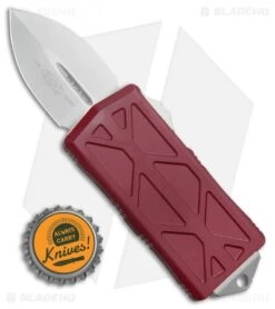 Microtech Exocet Dagger CA Legal OTF Automatic Knife Merlot (1.9" Stonewash) -Microtech Microtech Exocert Dagger CA Legal OTF Auto Merlot SW BHQ 110880 jr bottlecap 1