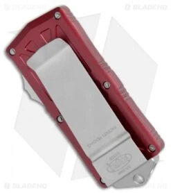 Microtech Exocet Dagger CA Legal OTF Automatic Knife Merlot (1.9" Stonewash) -Microtech Microtech Exocert Dagger CA Legal OTF Auto Merlot SW BHQ 110880 jr side