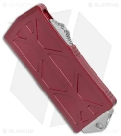 Microtech Exocet Dagger CA Legal OTF Automatic Knife Merlot (1.9" Stonewash) -Microtech Microtech Exocert Dagger CA Legal OTF Auto Merlot SW BHQ 110880 jr spine