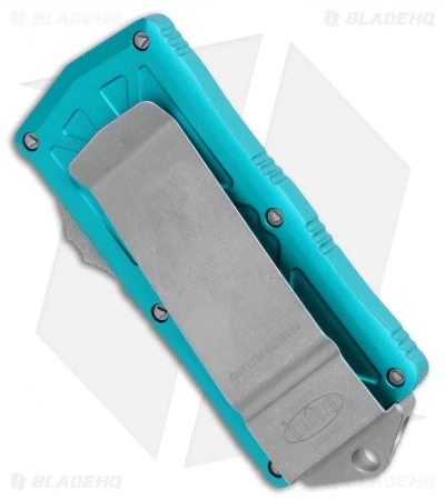 Microtech Exocet Dagger CA Legal OTF Automatic Knife Teal (Apocalyptic) 5 Microtech Exocet Dagger CA Legal OTF Automatic Knife Teal (Apocalyptic) - Image 3