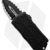 Microtech Exocet CA Legal OTF Auto Knife Black (1.9" Black Double Serrated) -Microtech Microtech Exocet CA Legal OTF Auto Knife Black 1.9in Black Double Serrated BHQ 181702 hd