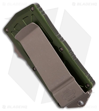 Microtech Exocet D/E Automatic Knife OD Green (1.9" Bronze Apocalyptic) 5 Microtech Exocet D/E Automatic Knife OD Green (1.9" Bronze Apocalyptic) - Image 3