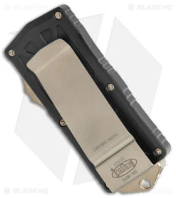 Microtech Exocet Dagger CA Legal OTF Automatic Knife Black Al (1.9" Bronze ) -Microtech Microtech Exocet Dagger CA Legal OTF Auto Black Bronze BHQ 141433 jr side