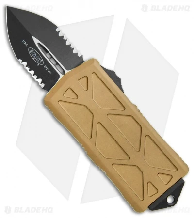 Microtech Exocet Dagger CA Legal OTF Champagne Gold (1.9" Black Serr) 157-2 CG 3 Microtech Exocet Dagger CA Legal OTF Champagne Gold (1.9" Black Serr) 157-2 CG
