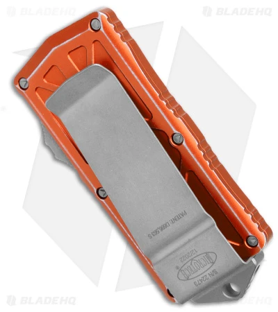 Microtech Exocet Dagger CA Legal OTF Auto Knife Distressed Orange (1.9" ASW) 5 Microtech Exocet Dagger CA Legal OTF Auto Knife Distressed Orange (1.9" ASW) - Image 3