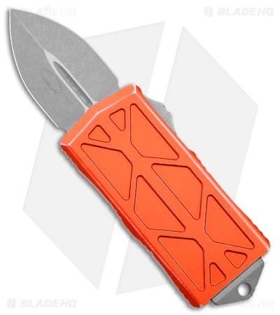 Microtech Exocet Dagger CA Legal OTF Auto Knife Distressed Orange (1.9" ASW) 3 Microtech Exocet Dagger CA Legal OTF Auto Knife Distressed Orange (1.9" ASW)