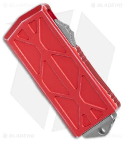 Microtech Exocet Dagger OTF Automatic Knife Distressed Red (1.9" Apocalyptic SW) -Microtech Microtech Exocet Dagger CA Legal OTF Auto Distressed Red Apocalypitc BHQ 178734 jr spine