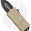 Microtech Exocet Dagger CA Legal OTF Automatic Knife Gold (1.9" Black) 157-1BSE