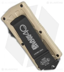 Microtech Exocet Dagger CA Legal OTF Automatic Knife Gold (1.9" Black) 157-1BSE -Microtech Microtech Exocet Dagger CA Legal OTF Auto Gold Black 157 1BSE BHQ 134038 jr side